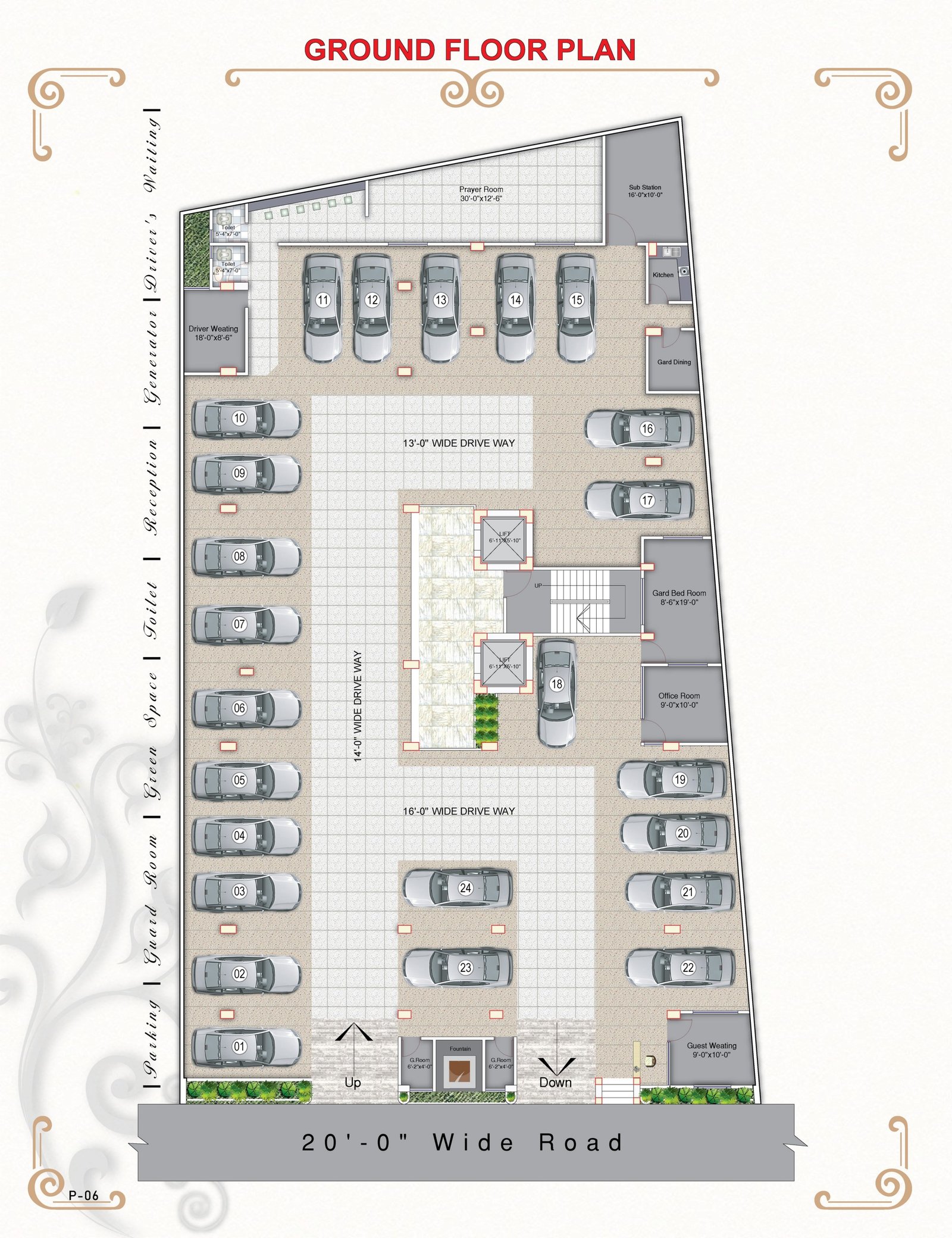 Halima Palace ground floor plan